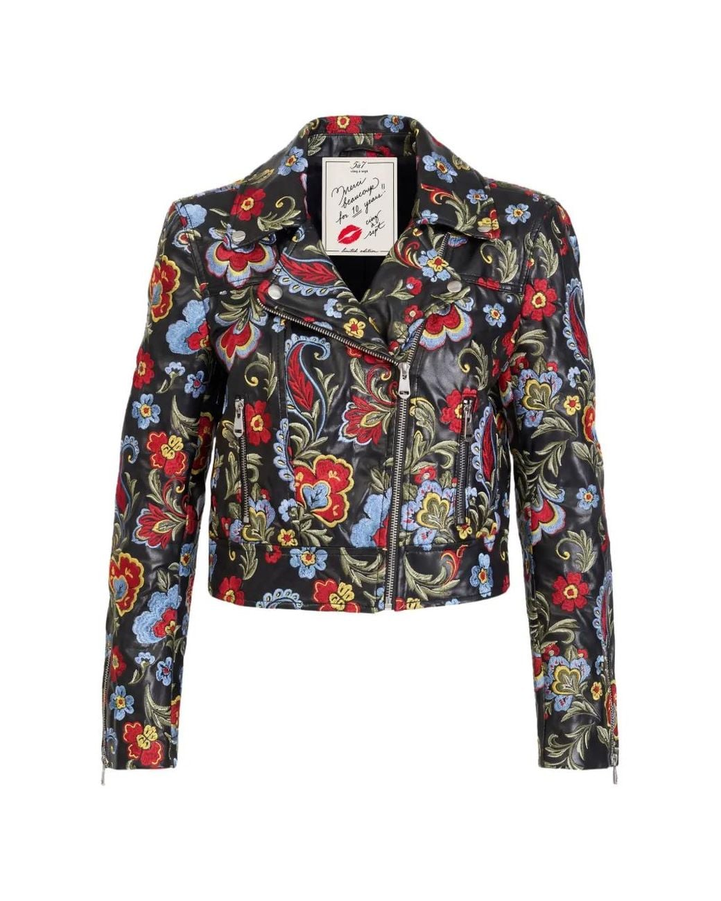 Cinq À Sept Black Genevive Floral-Embroidered Jacket