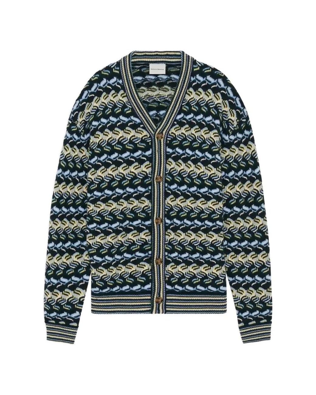 Drole de Monsieur Green Coogie Boxy Cardigan for men