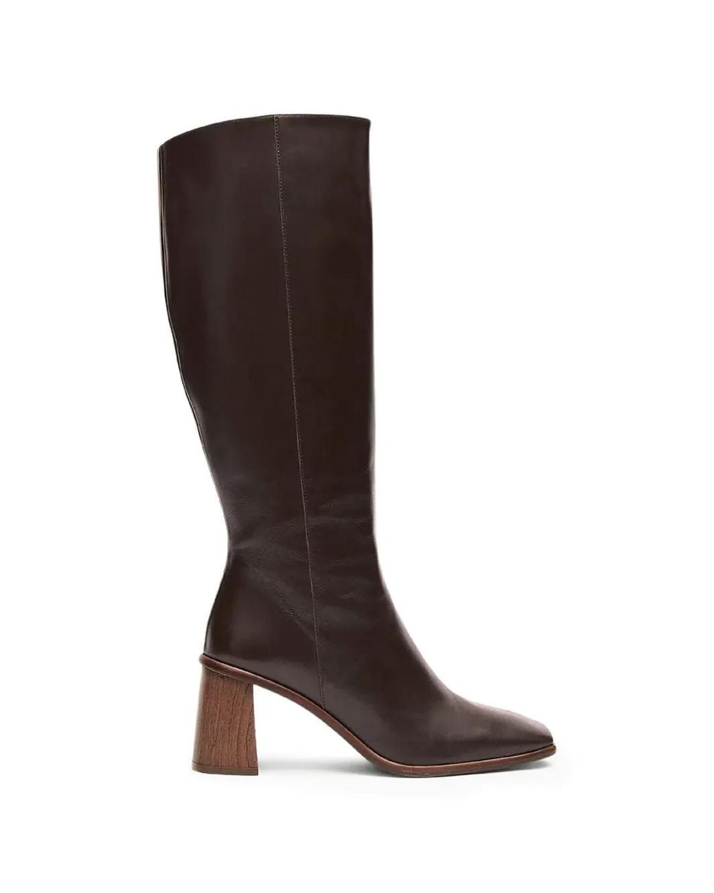 Alohas Brown Stiefel Mit Eckiger Kappe