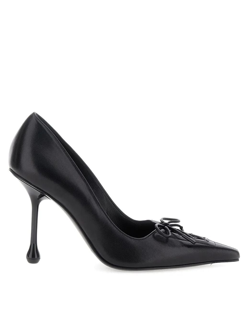 Jimmy Choo Black Scarlett 95 Leather Pumps