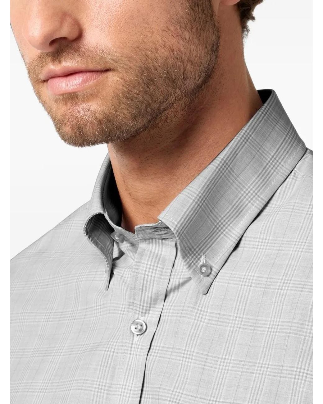 Paul & Shark White Cotton Twill Shirt for men
