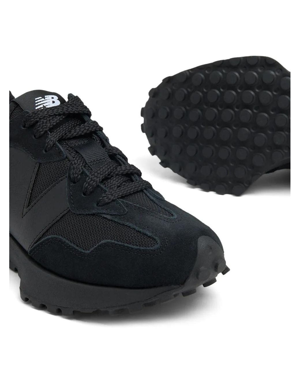 New Balance Black 327 Low-Top Sneakers for men