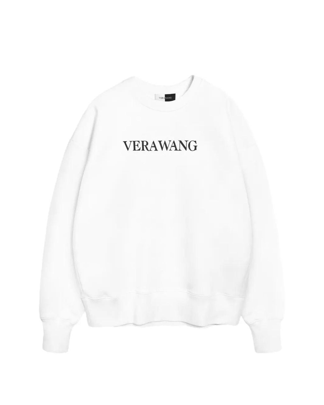 Sudadera De Algodón Con Logo Estampado Vera Wang de color White