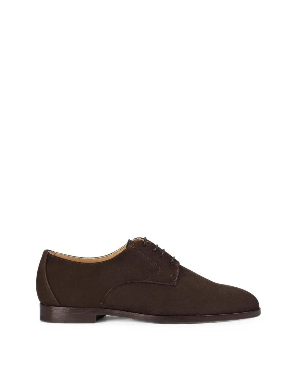 Doucal's Brown Suede Lace-Up Shoes