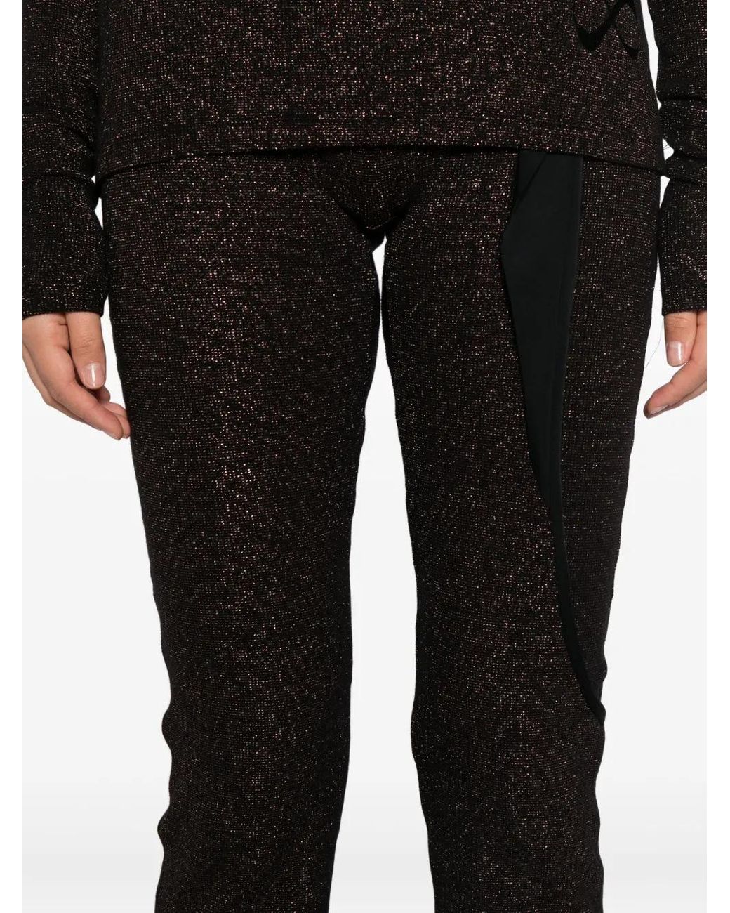 OTTOLINGER Black Glitter-Effect Trousers