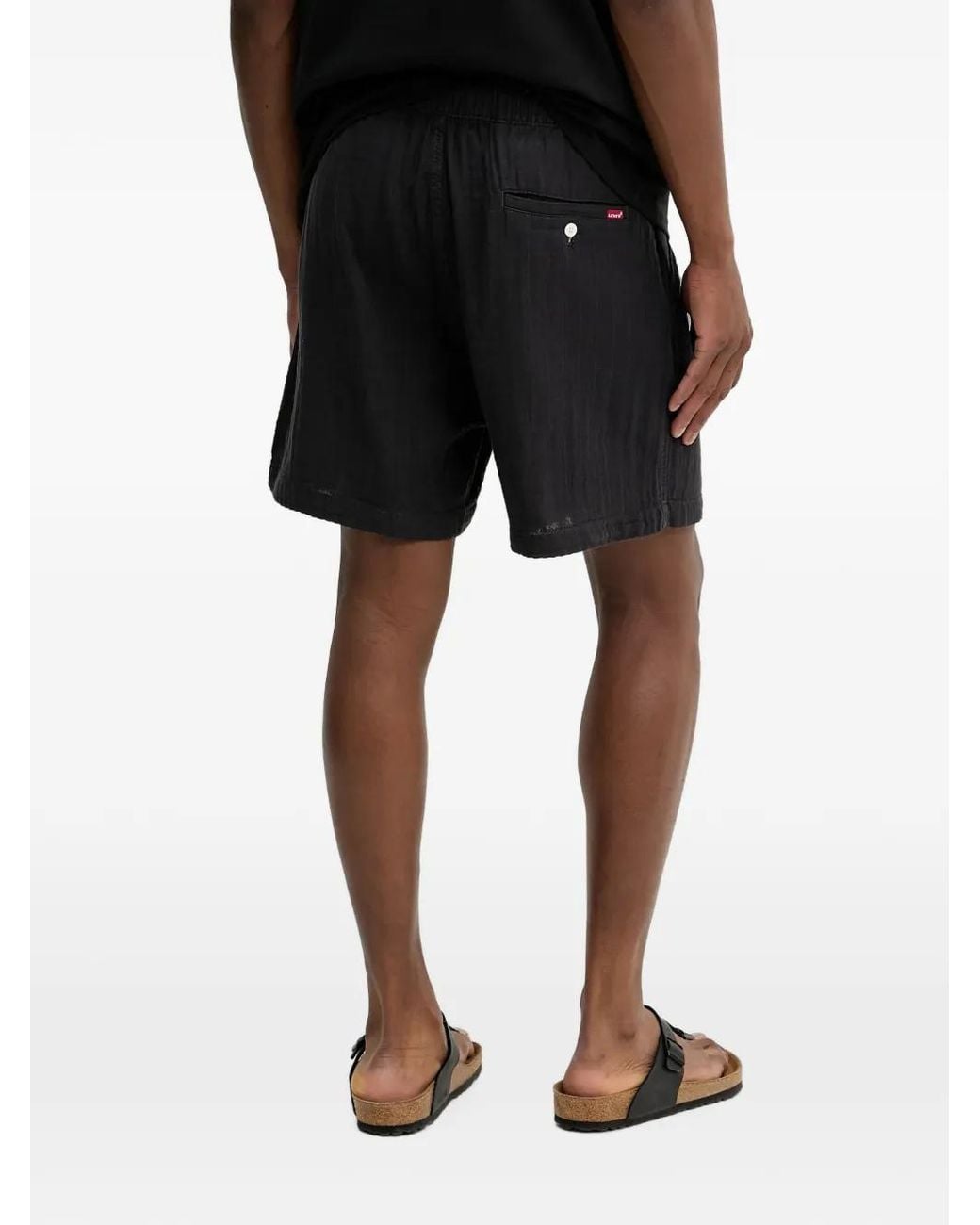 Levi's Black Xx Drawstring Elasticated Shorts for men