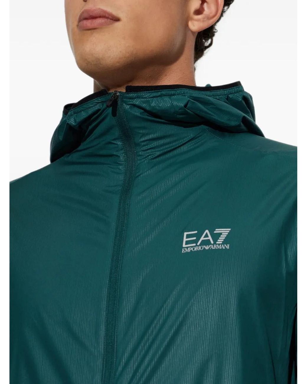 EA7 Green Veste Vigor 7 À Logo Imprimé for men