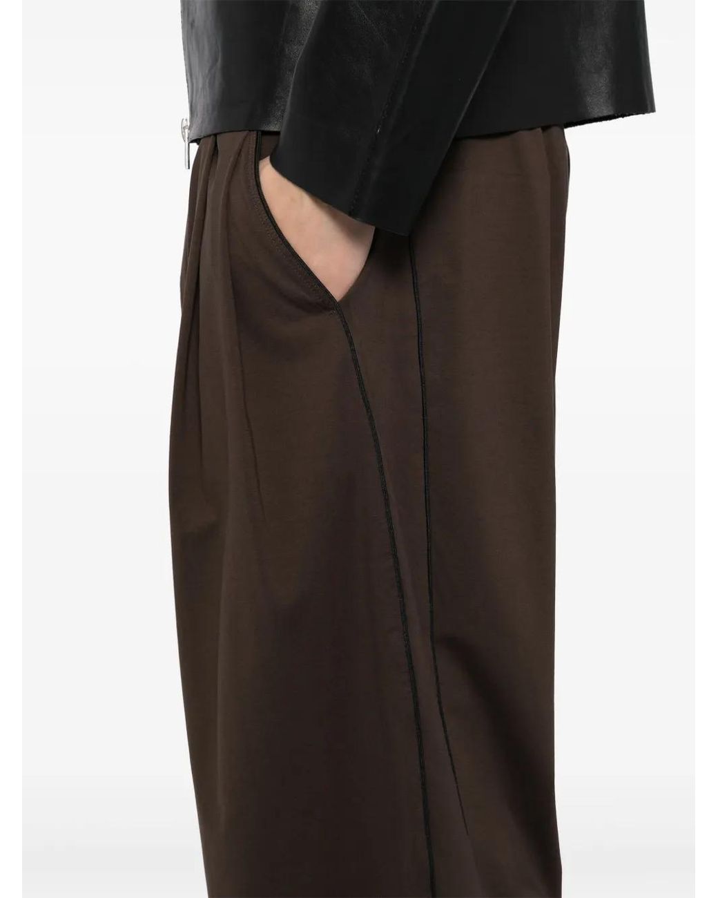 CROQUIS Brown Tapered Trousers for men