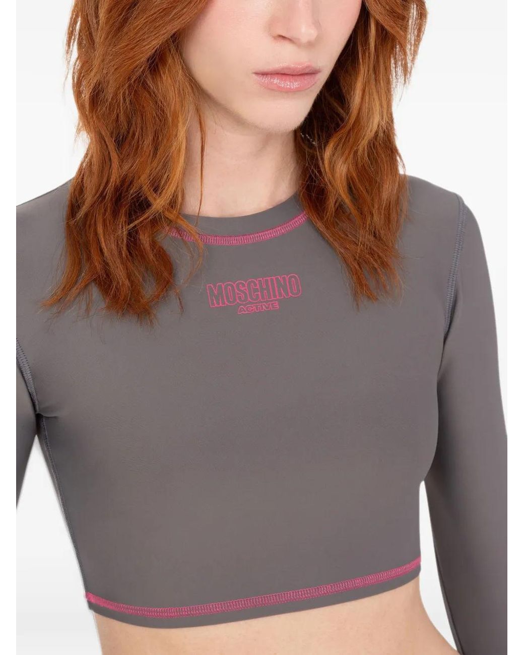 Moschino Cropped Top in het Gray