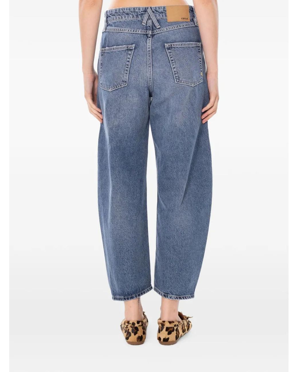 CYCLE Blue Aida Cropped Jeans