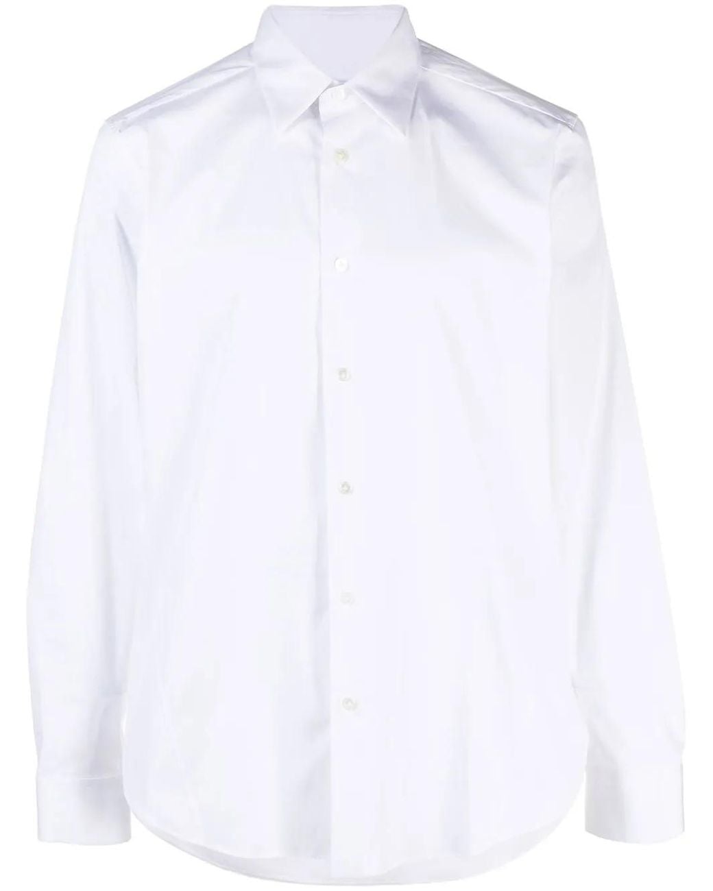 Camisa Con Corte Slim Lanvin de hombre de color White