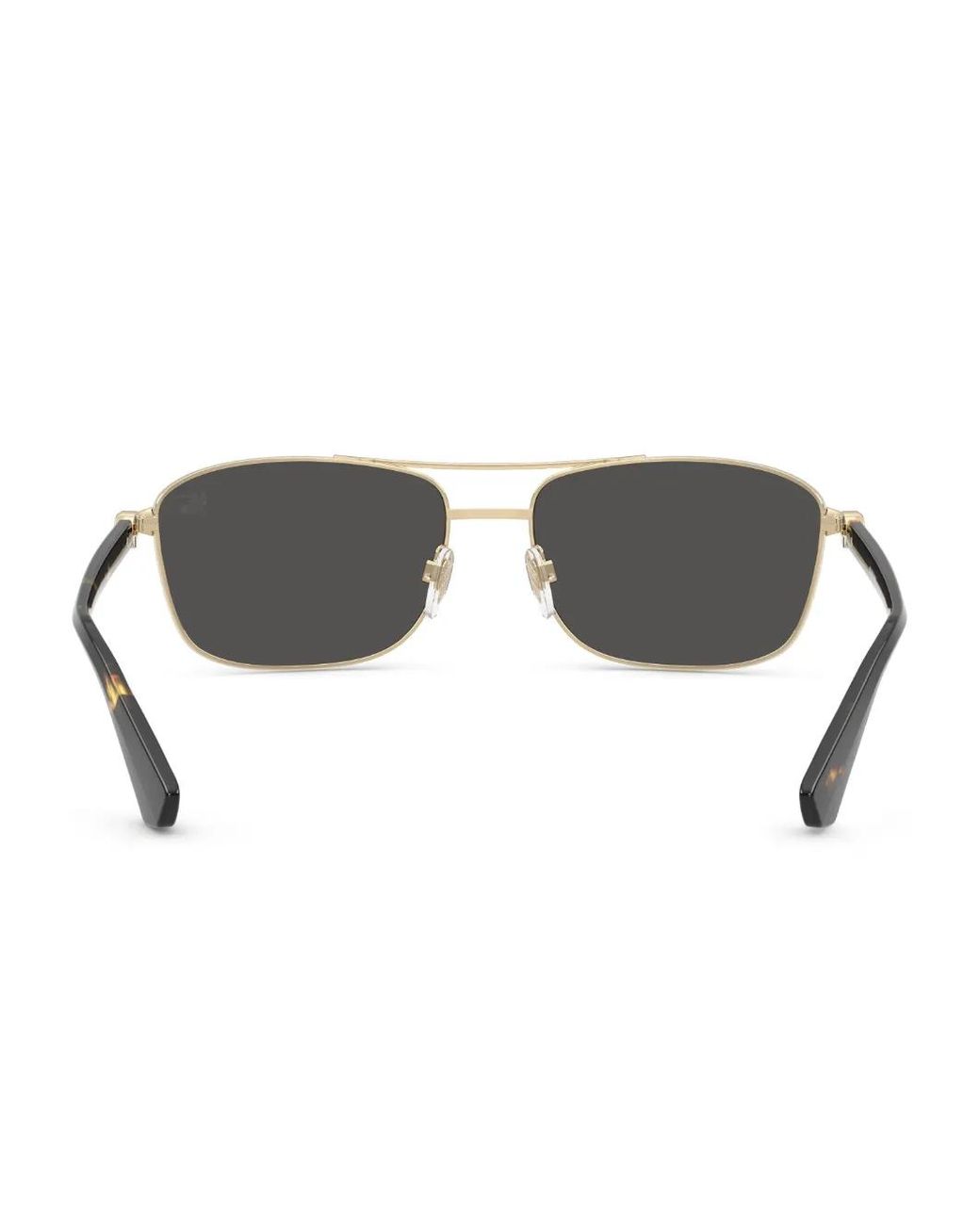Burberry Gray Rectangle-Frame Sunglasses for men