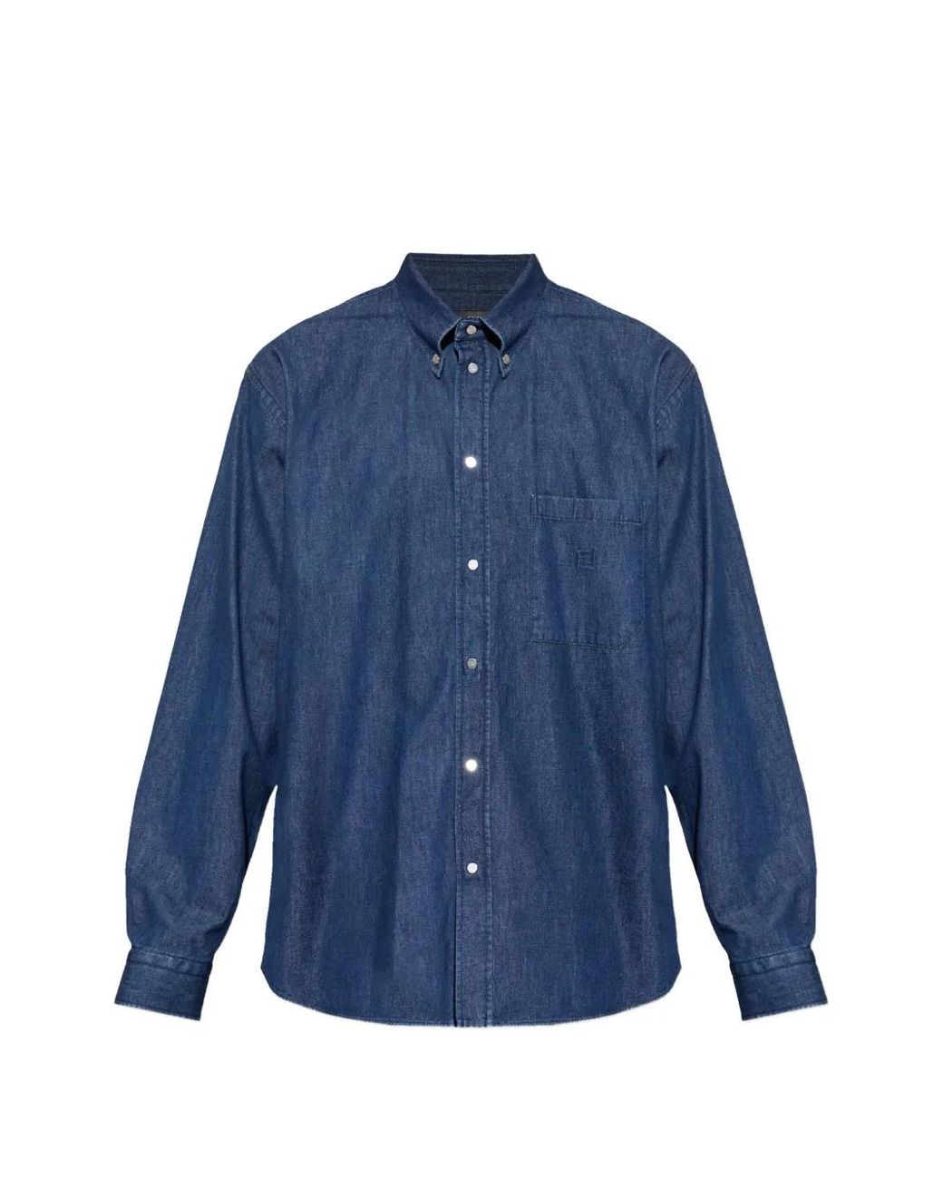 Fendi Blue Pocket Shirt for men