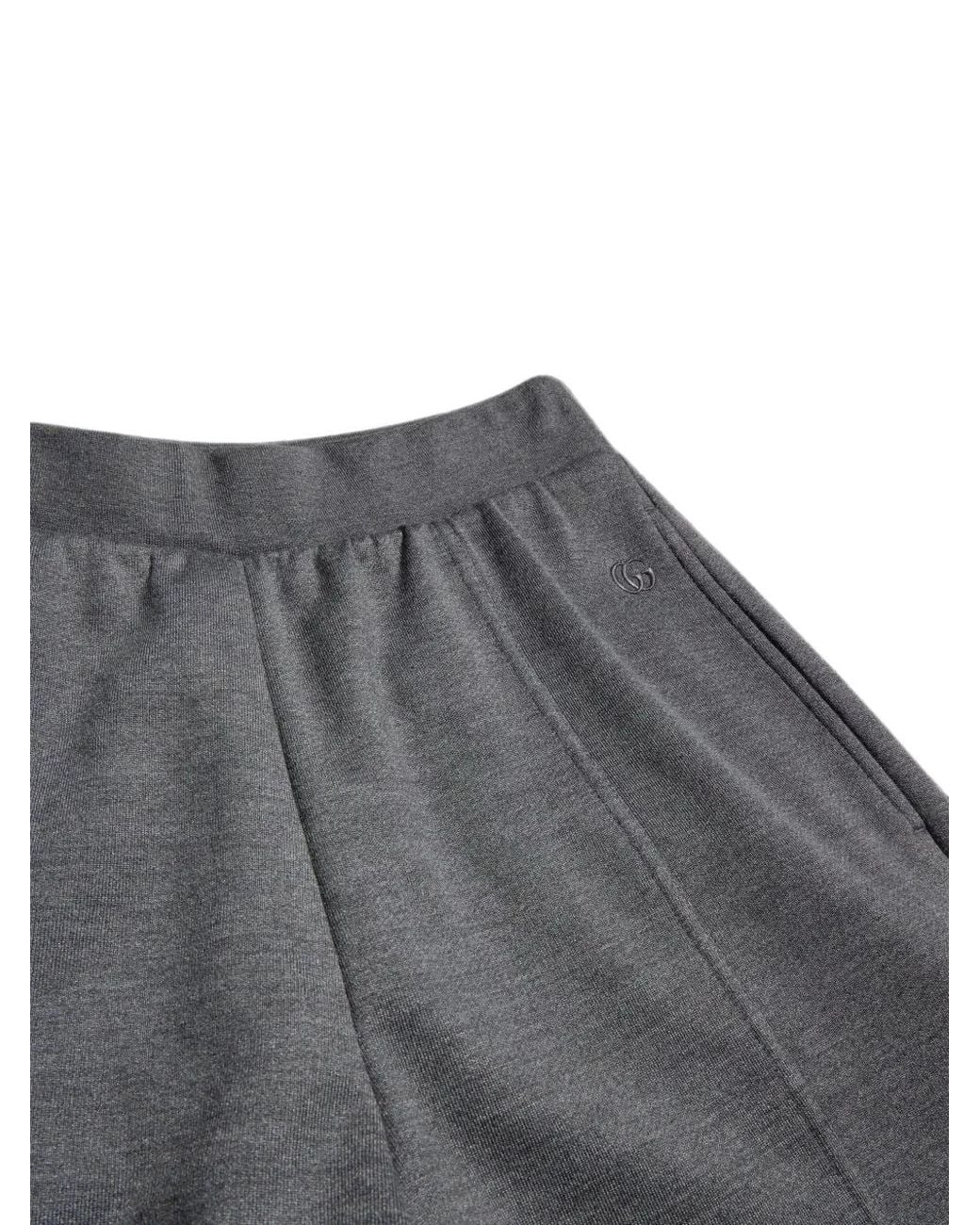 Gucci Gray Cotton Silk Jersey Leisure Pants