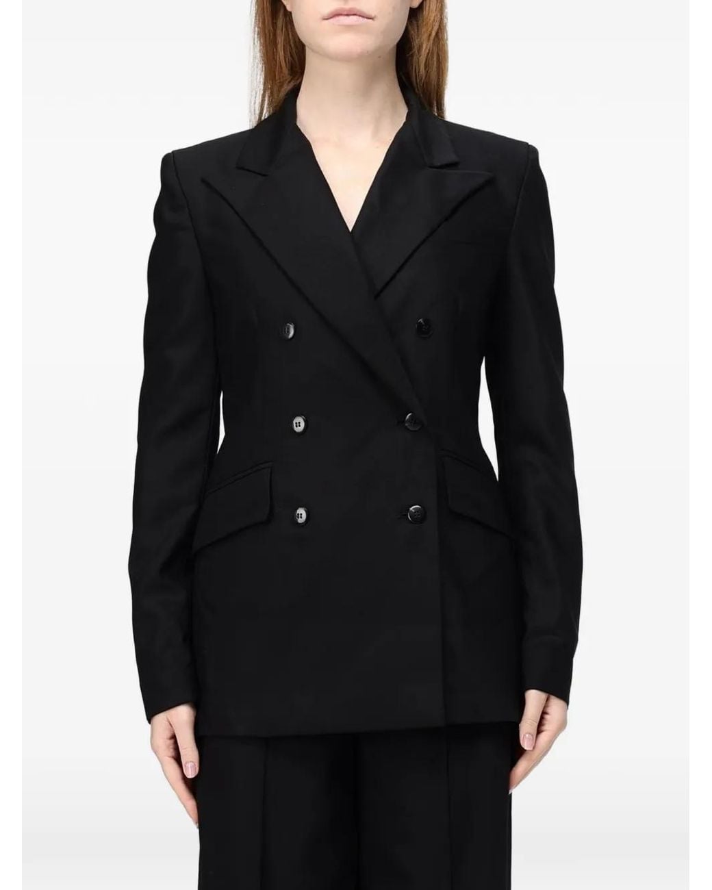 CRI.DA Black Monza Double-Breasted Coat