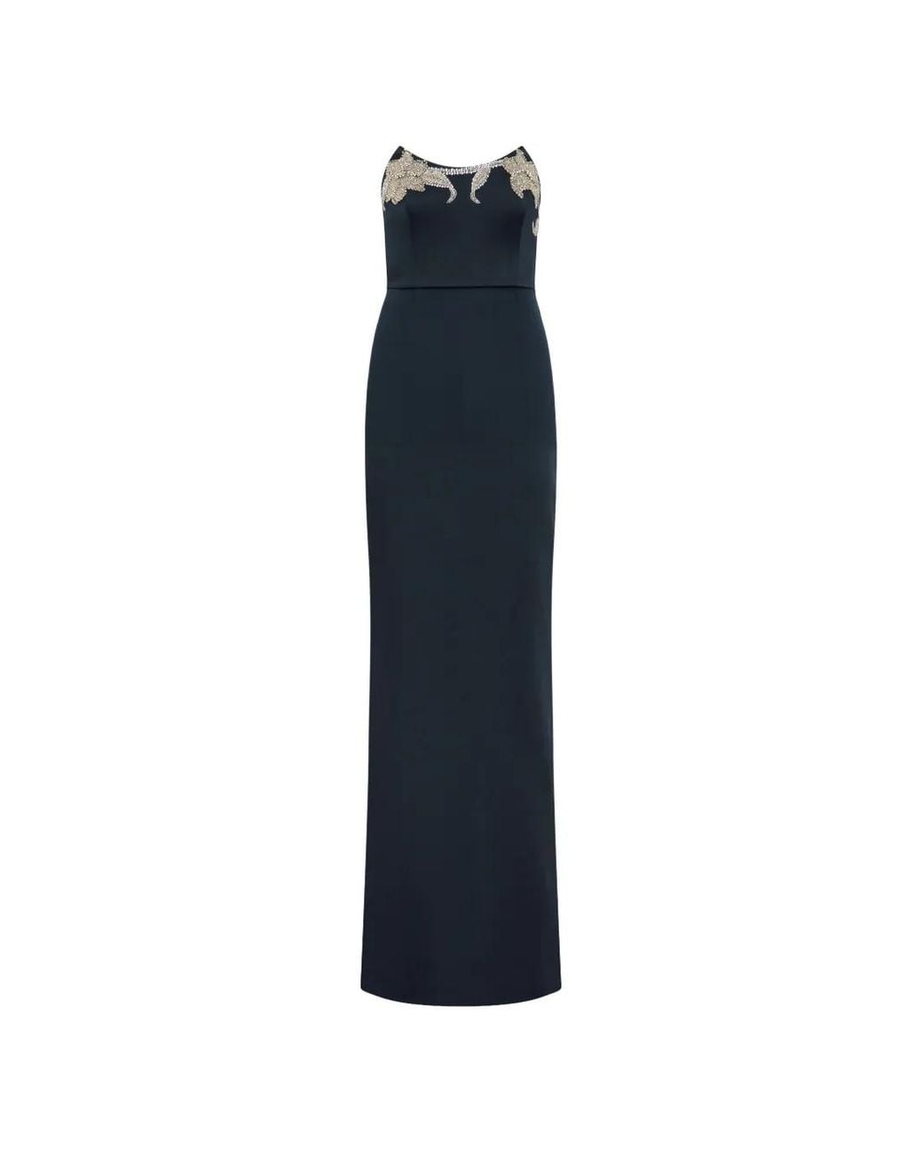 Rebecca Vallance Blue Lessa Strapless Gown