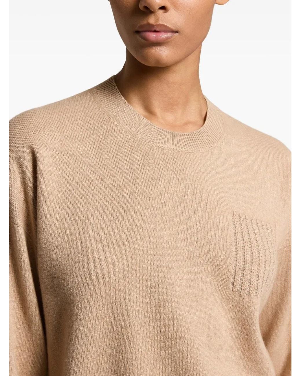 Peserico Natural Crew-Neck Sweater