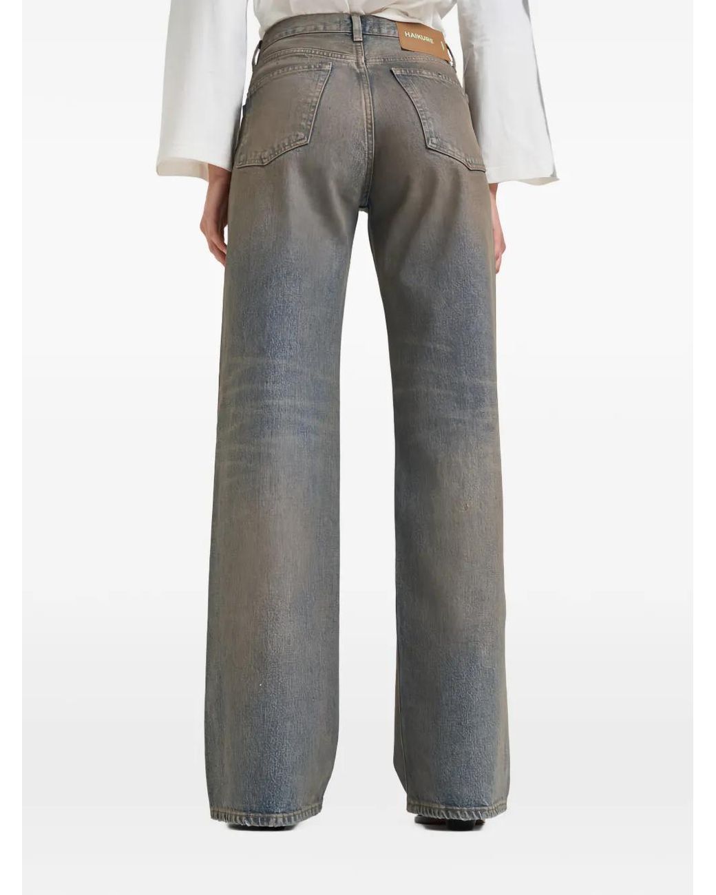 Haikure Gray Wide-Leg Jeans