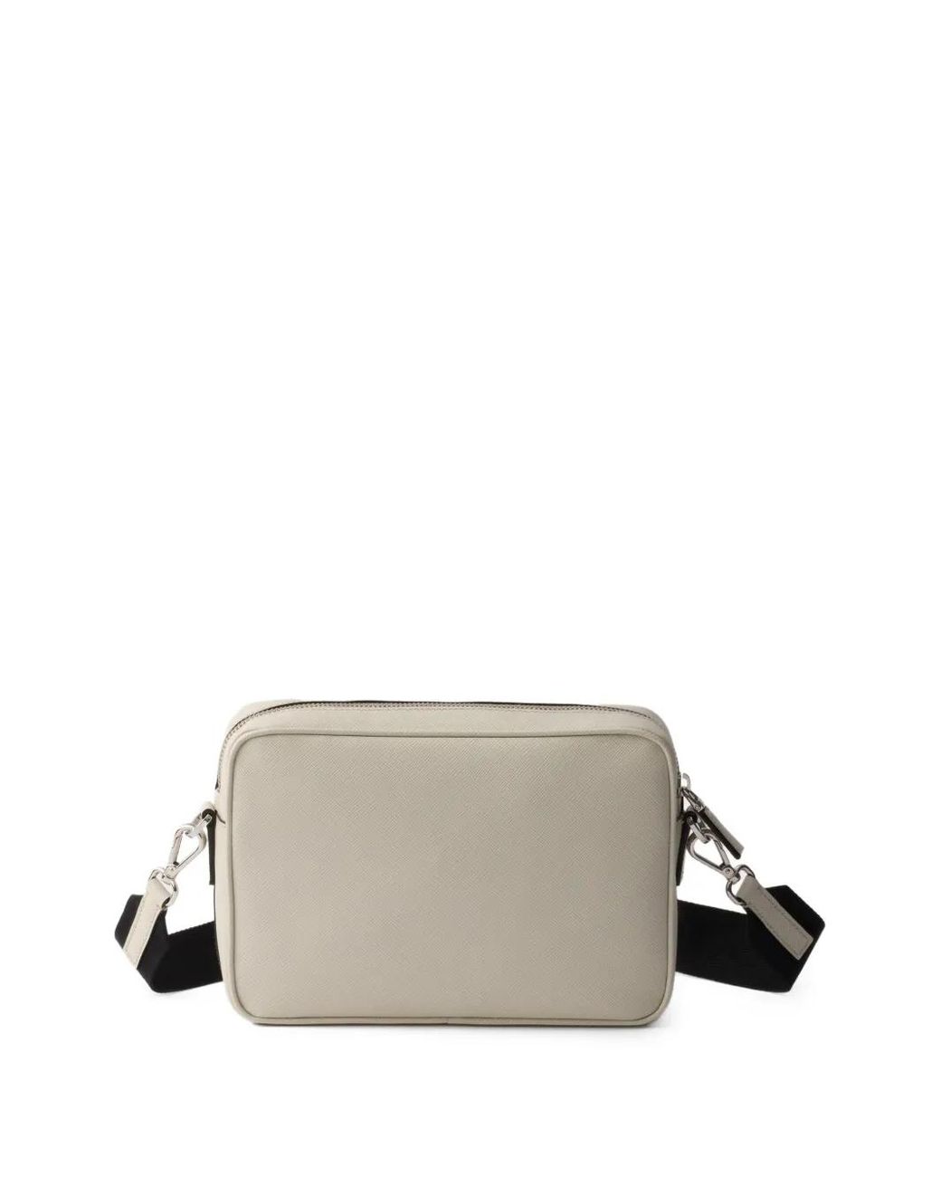 Prada Gray Saffiano Leather Shoulder Bag for men