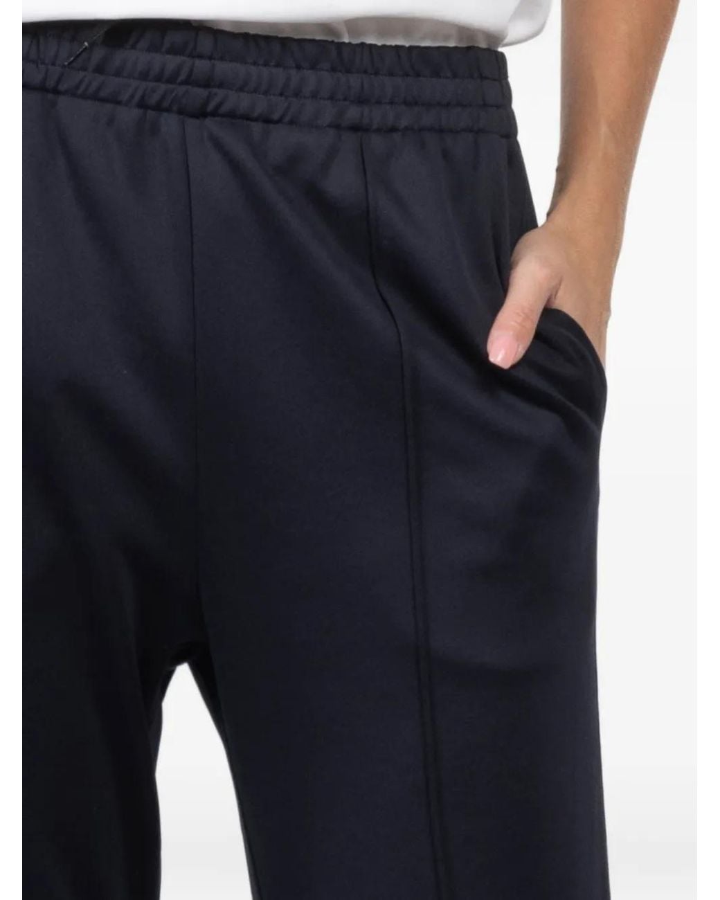 Tibi Blue Scottie Patch-Pocket Trousers