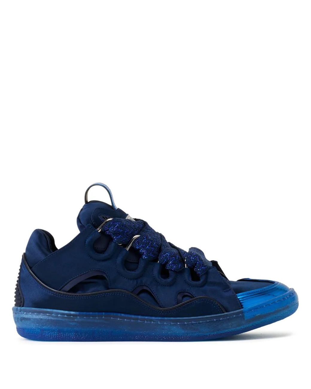 Lanvin Sneakers Mit Metallic-Kappe in Blue für Herren