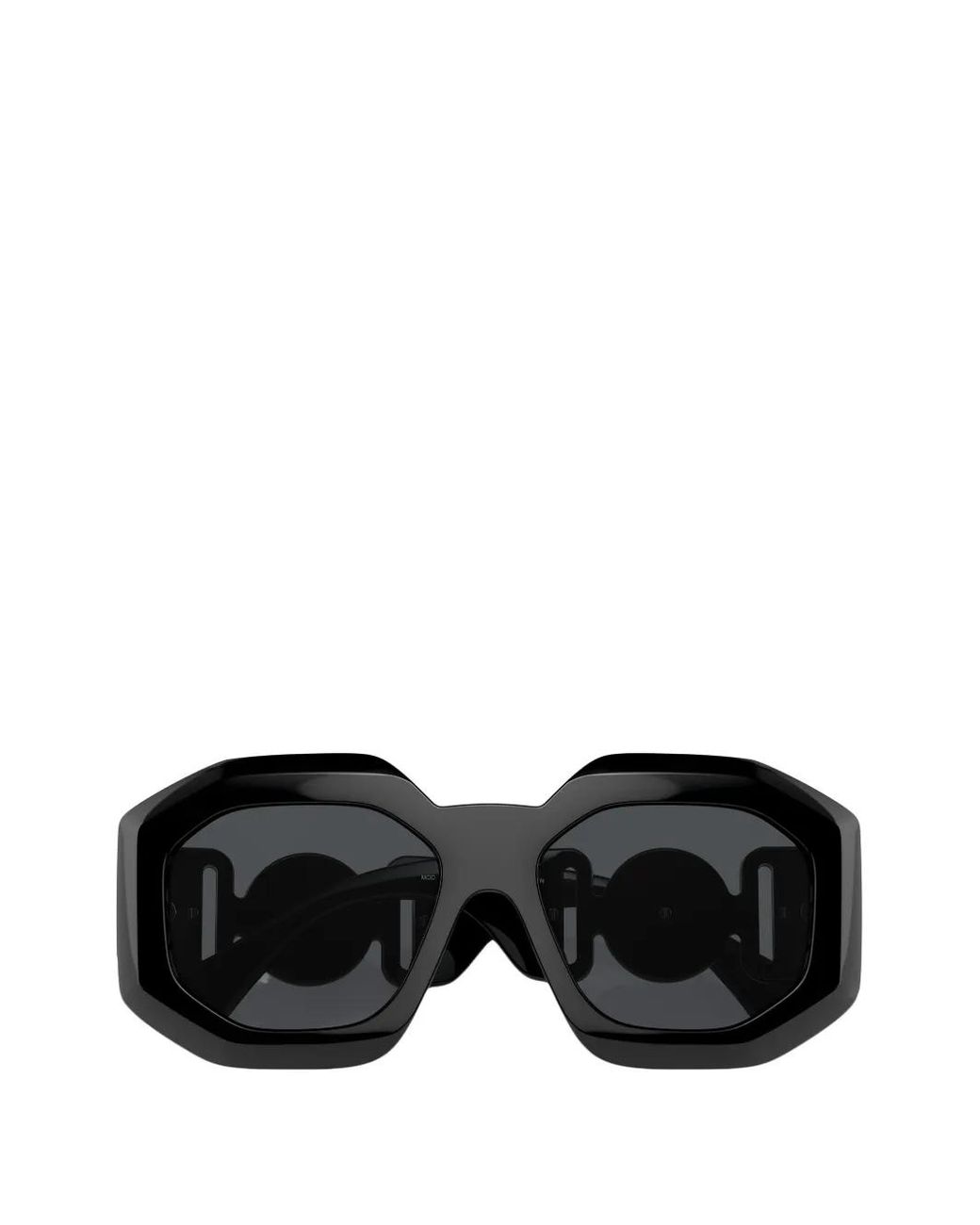 Versace Black Medusa Biggie Geometric-Frame Sunglasses