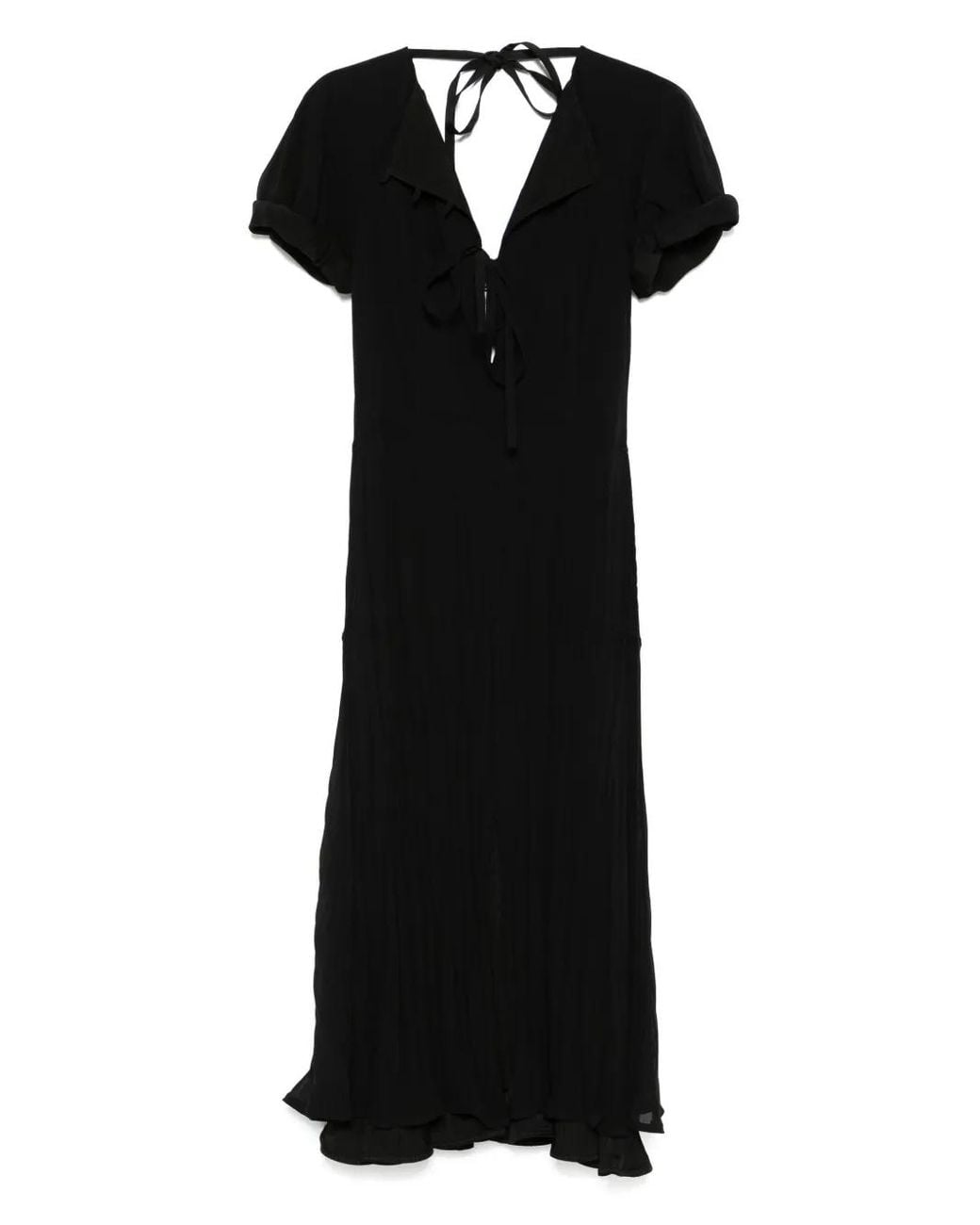 Jil Sander Black Layered Maxi Dress