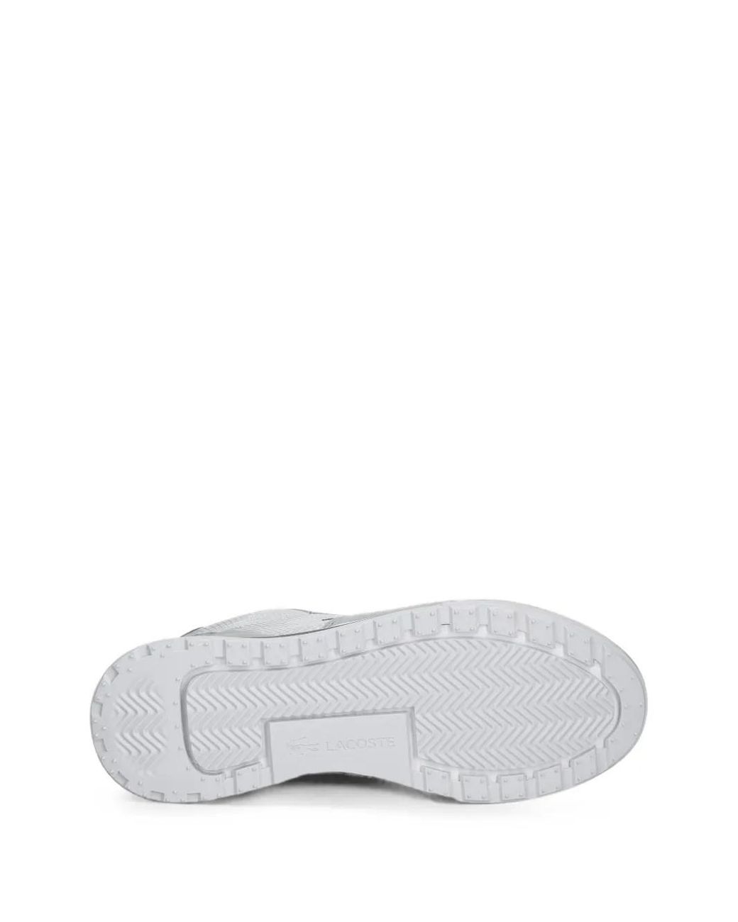 Lacoste White Slam Break Logo-Patch Panelled Sneakers for men
