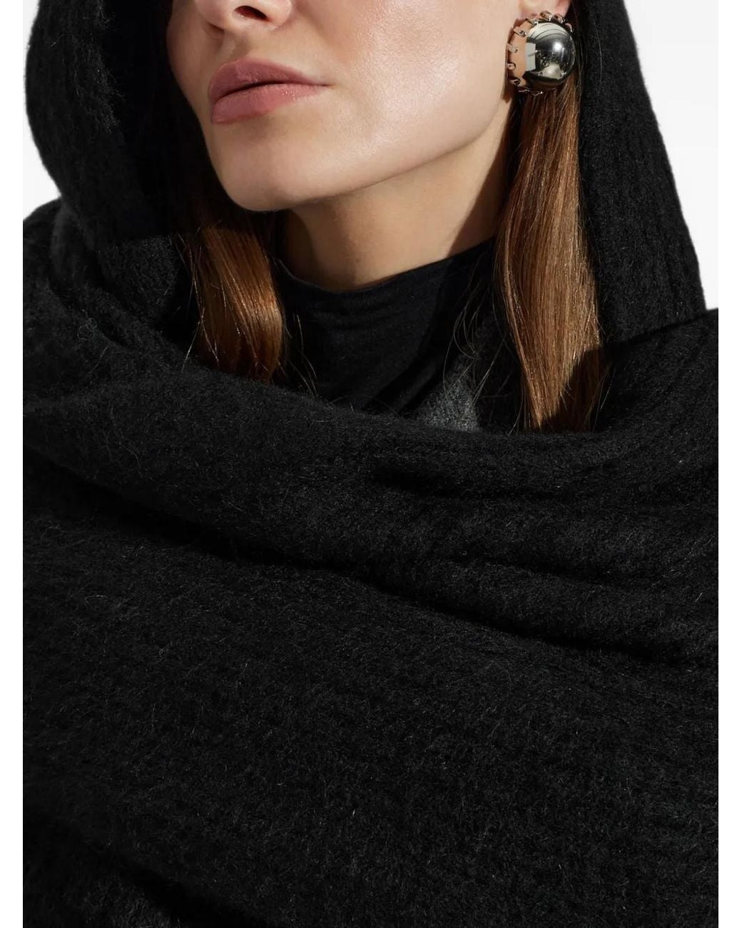 Givenchy Black Hooded Scarf