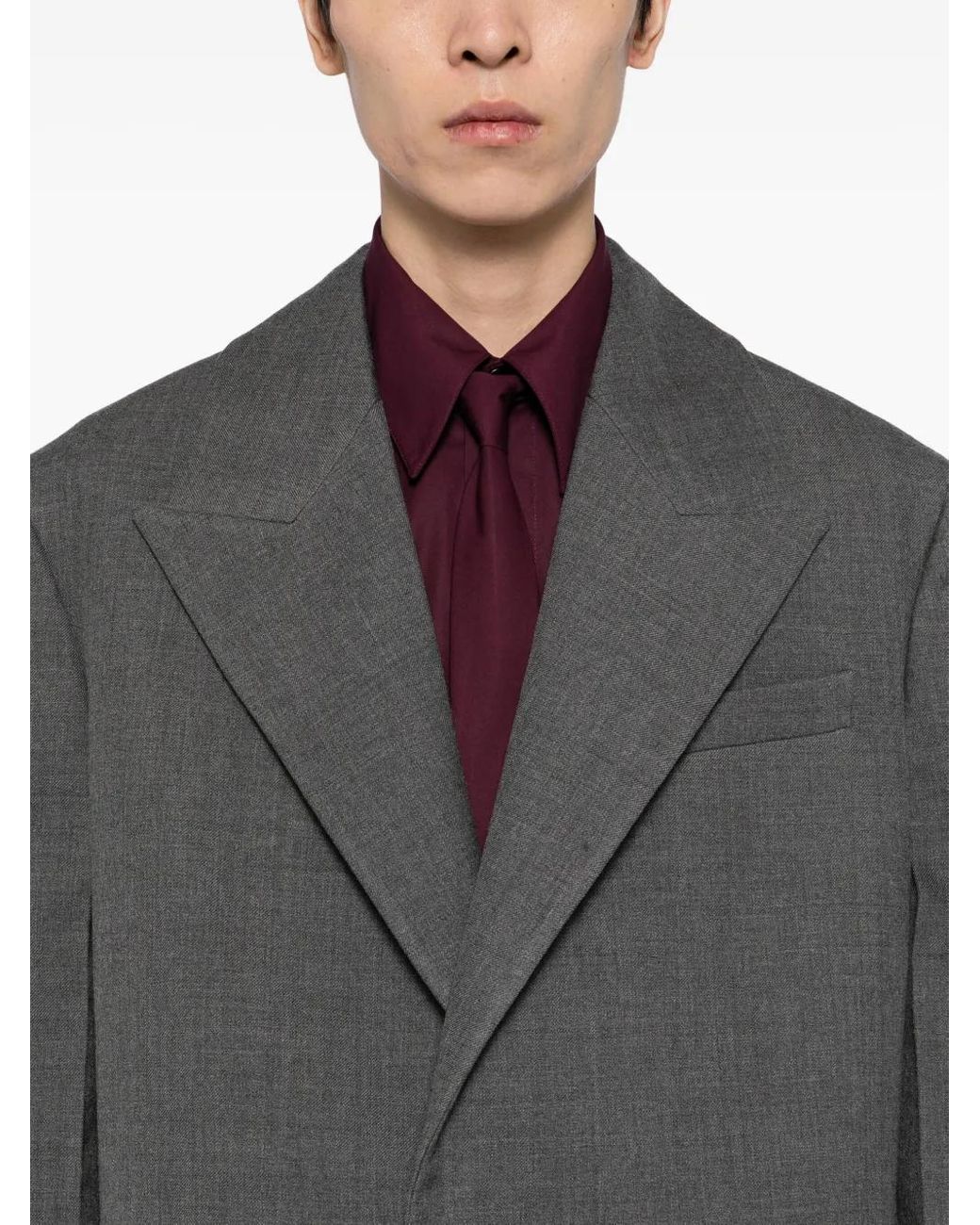 Jil Sander Gray Single-Breasted Blazer for men