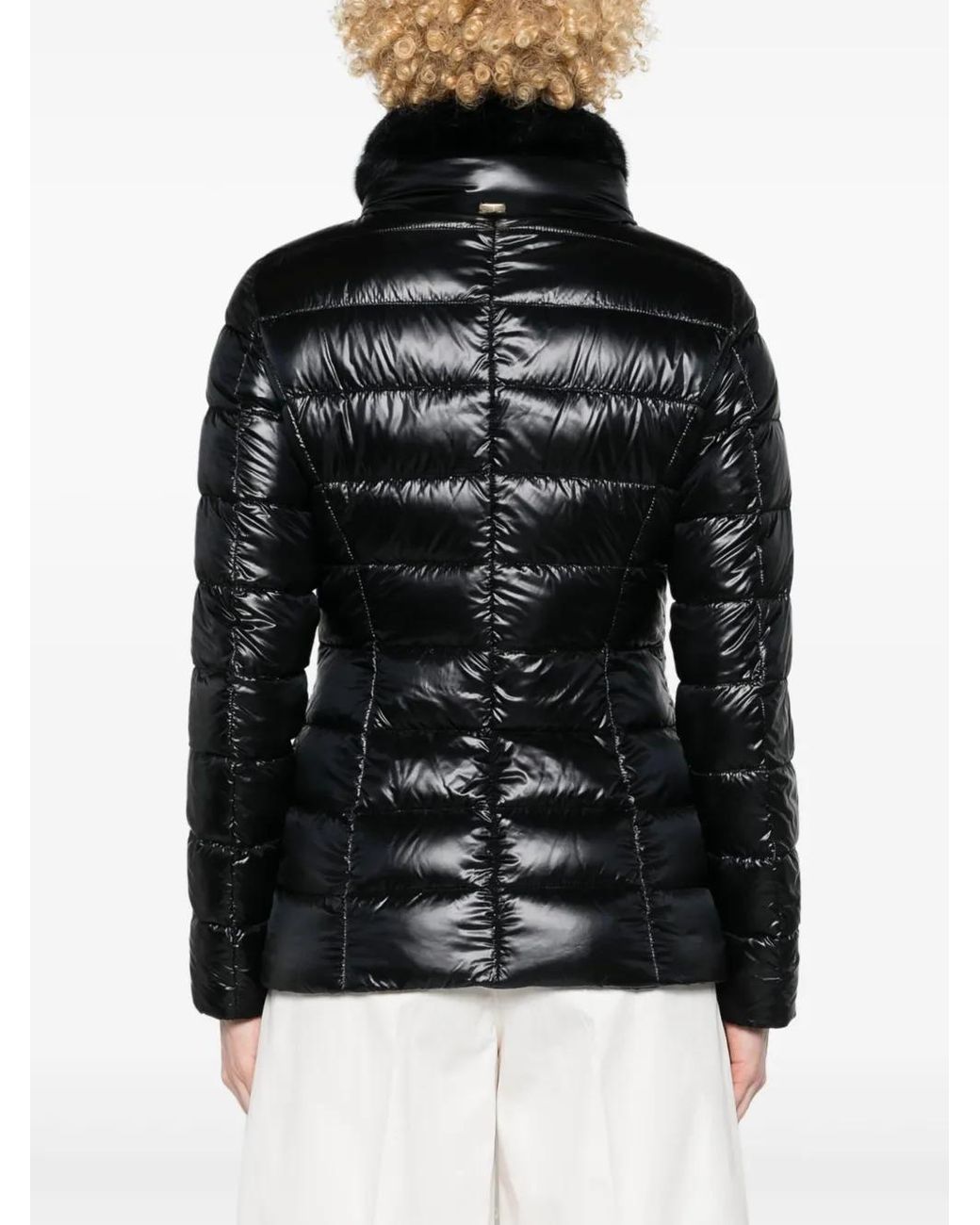 Herno Black Daunenjacke Mit Gürtel