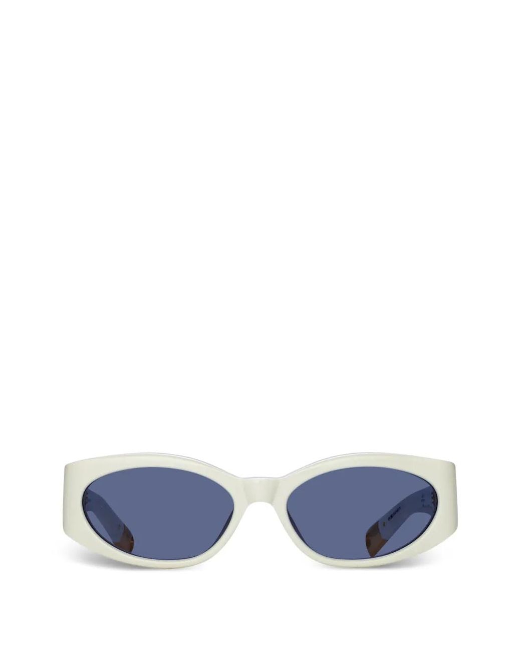 Jacquemus Blue Ovalo Oval-Frame Sunglasses