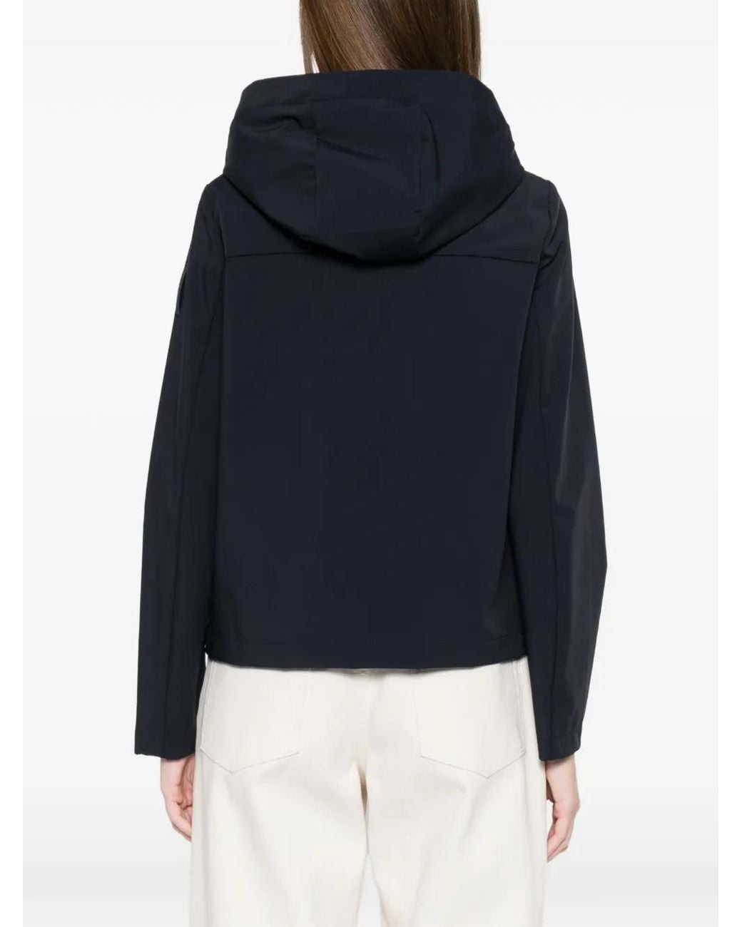 Bomboogie Blue Hooded Cropped Jacket