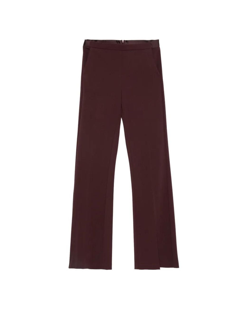 Imperial Purple Pressed-Crease Trousers