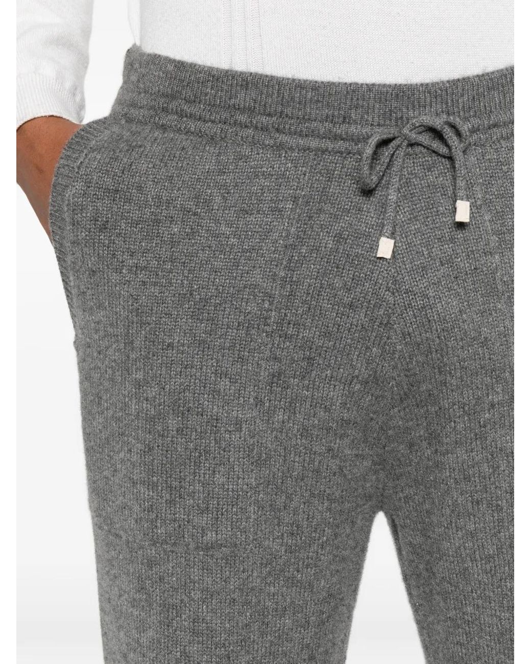 Eleventy Gray Pantalon De Jogging En Cachemire for men