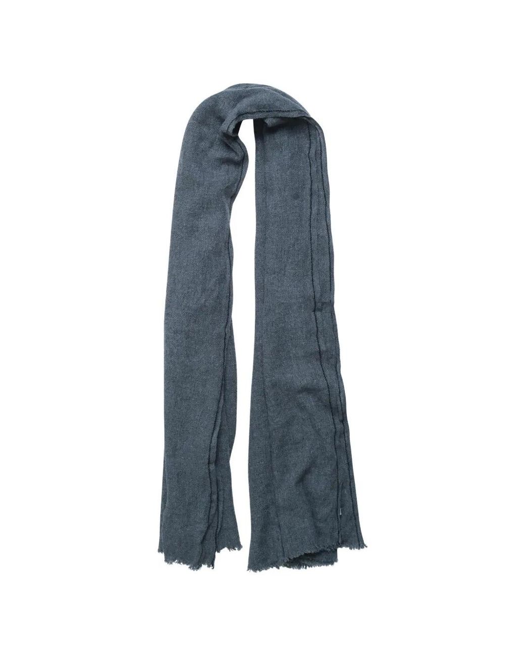 Comme des Garçons Blue X William Welstead Frayed-Edge Scarf