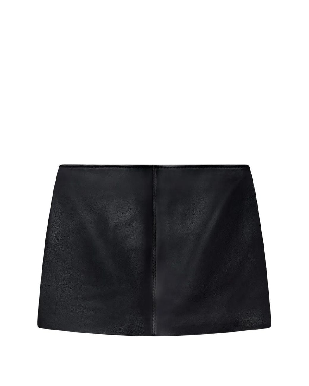 A.L.C. Black Mara Leather Mini Skirt