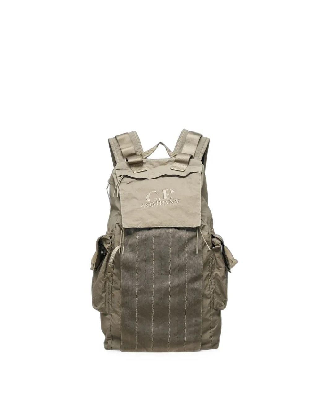 C P Company Natural Herringbone Mixed Backpack for men