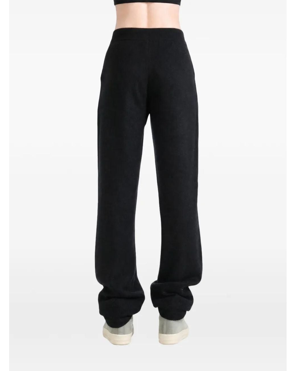 Frenckenberger Black Drawstring Straight-Leg Trousers