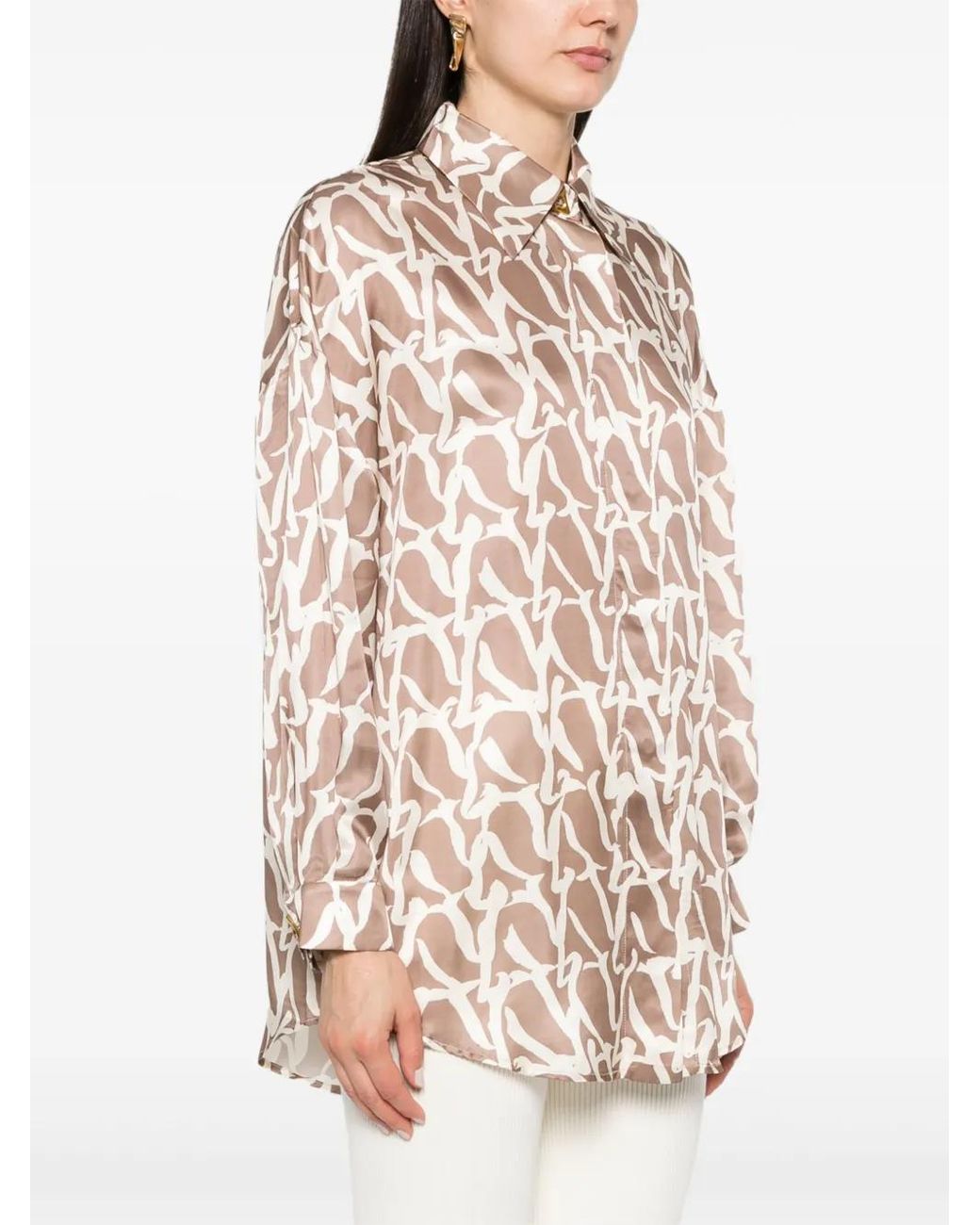Aeron White Julia A-Monogram Shirt