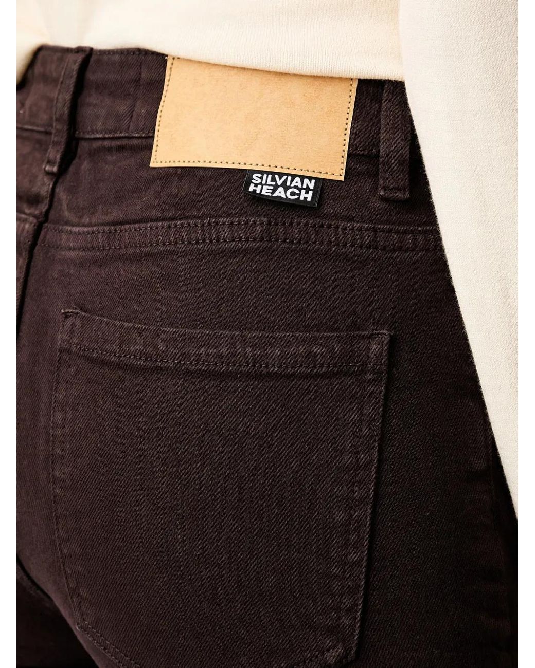 Silvian Heach Black Jean Évasé À Taille Haute