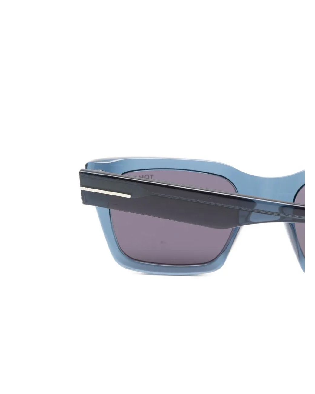 Tom Ford White Rectangular-Frame Sunglasses