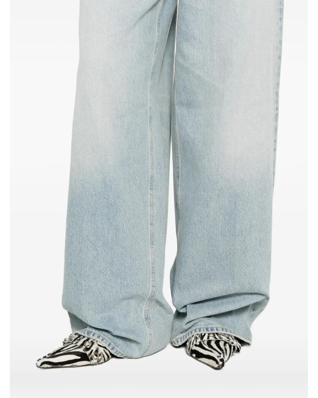 Haikure Blue Cotton Jeans