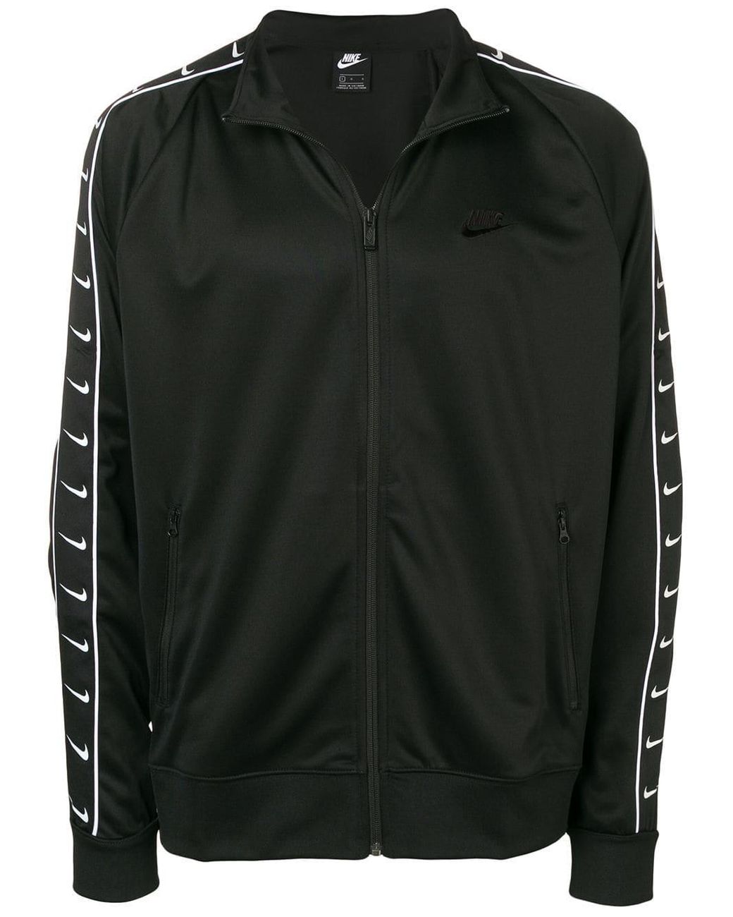 Veste de jogging à bande logo Coton Nike pour homme en coloris Noir | Lyst