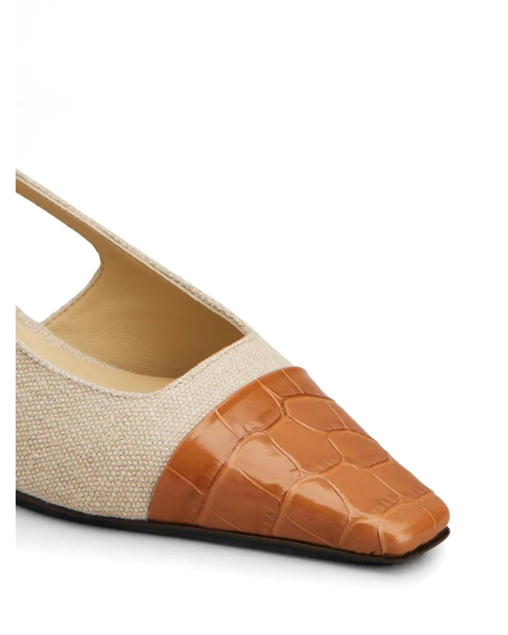 Tod's Natural Slingback Pumps