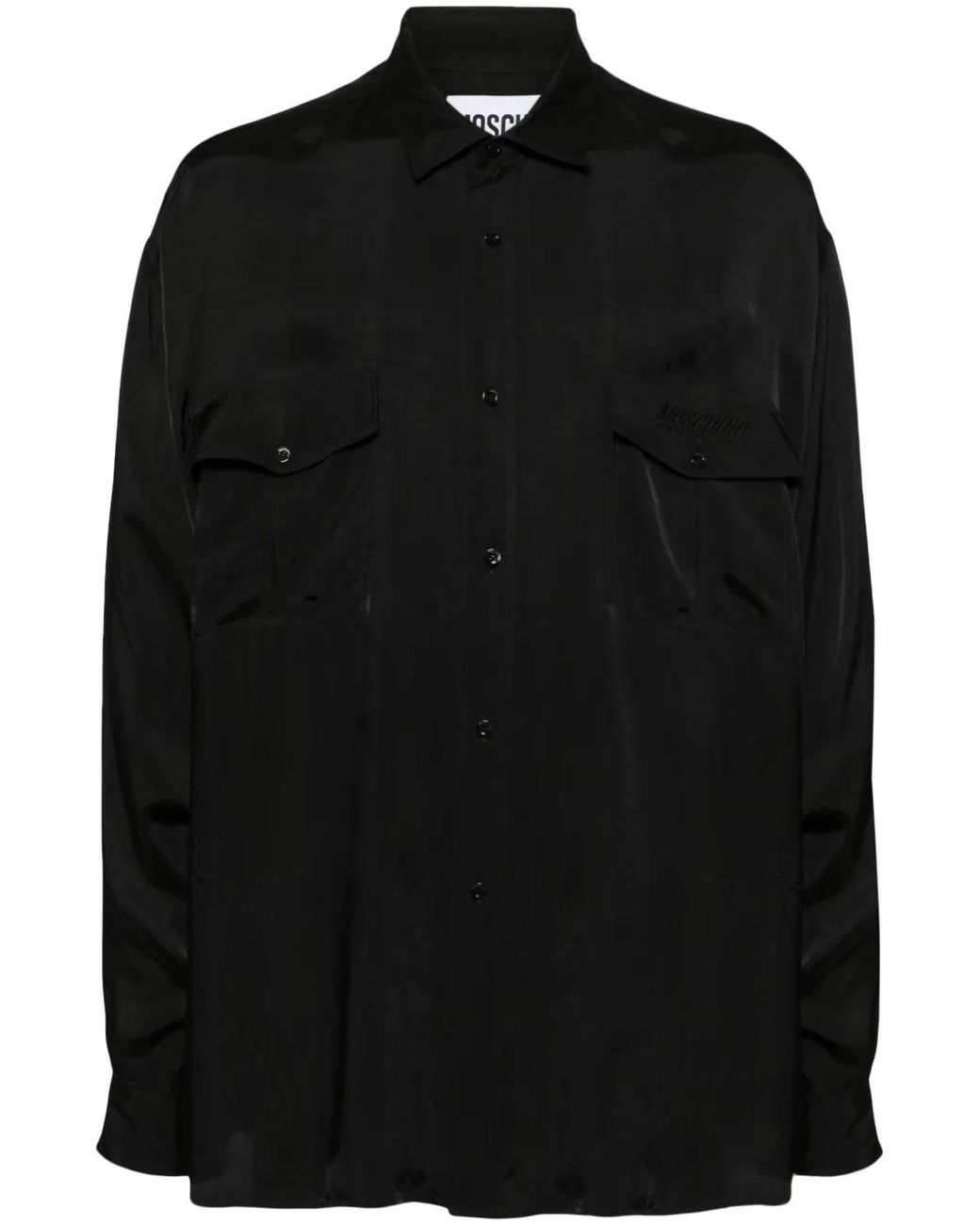 Moschino Black Long Sleeves Shirt for men