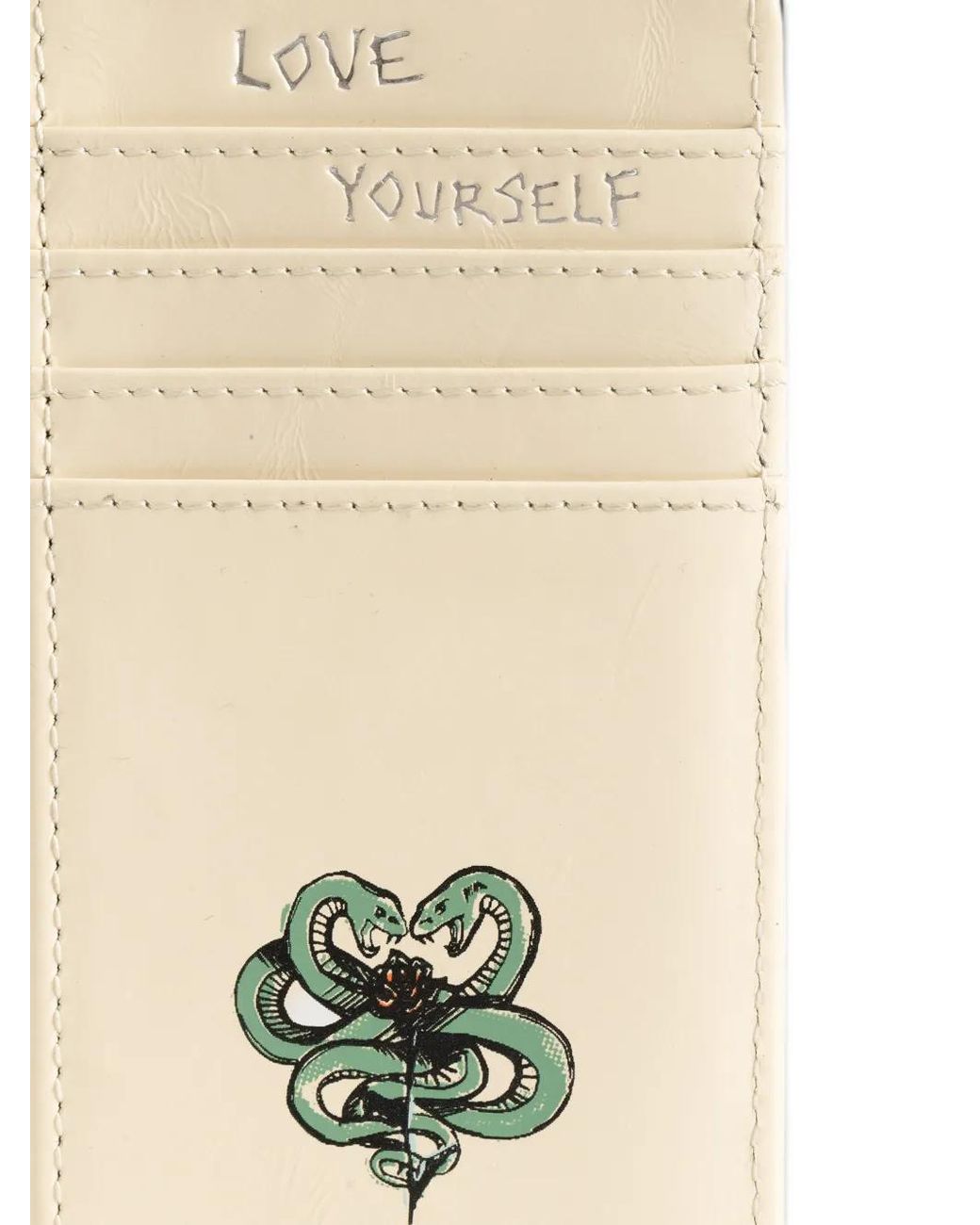 Zadig & Voltaire Metallic Zv Card Tattoo Card Holder