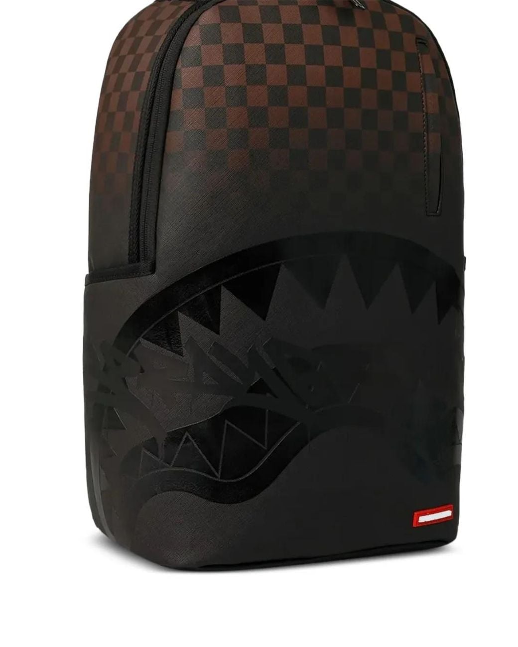 Sprayground Black Check Ghost Drip Backpack for men