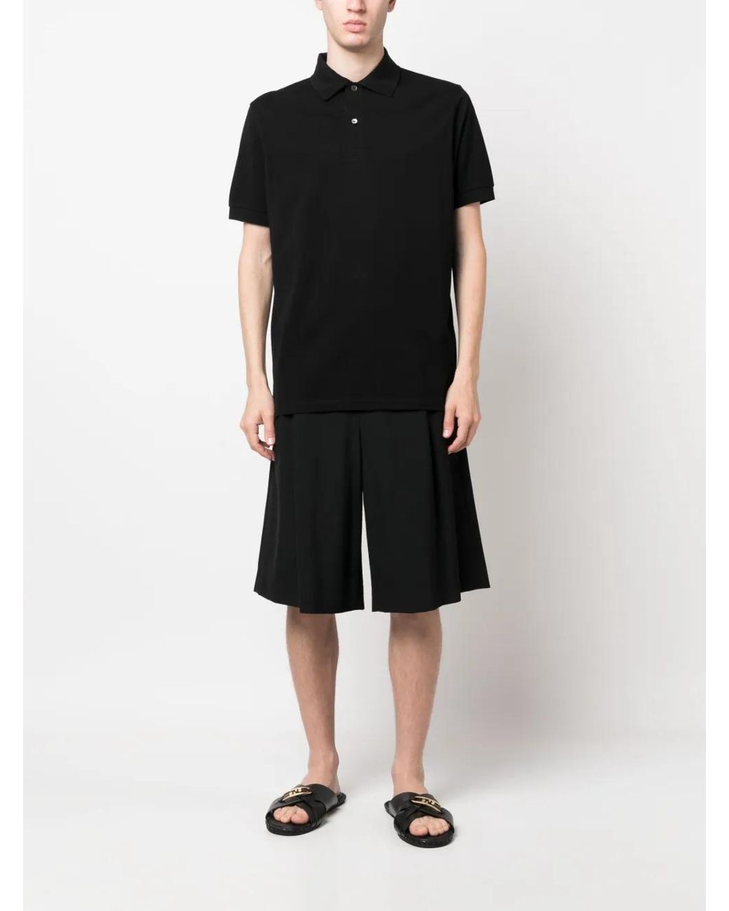 Paul Smith Black Polo Placket for men