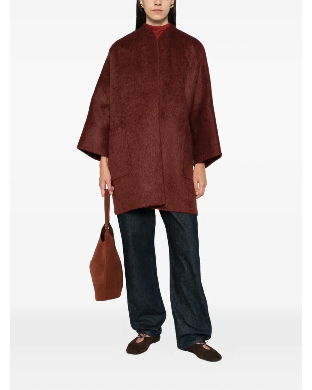 Max Mara Red Wool Coat